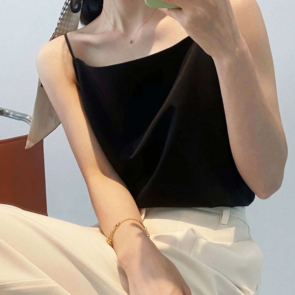 華奢ストラップサテンキャミソール　４色展開 - select store mirror me華奢ストラップサテンキャミソール　４色展開115248756mirror meselect store mirror me115248756ホワイト S