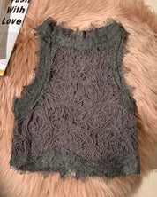 【動画あり】バックジップ刺繍レースショート丈タンクトップ　４色展開 - select store mirror me【動画あり】バックジップ刺繍レースショート丈タンクトップ　４色展開141618069mirror meselect store mirror me141618069ホワイト S