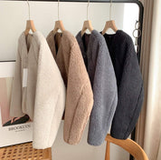 ノーカラージップボアジャケット　４色展開 - select store mirror meノーカラージップボアジャケット　４色展開159199288mirror meselect store mirror me159199288オフホワイト S