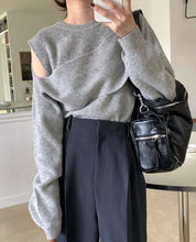 ミックスデザインカットルーズニット　４色展開 - select store mirror meミックスデザインカットルーズニット　４色展開159911847mirror meselect store mirror me159911847ベージュ
