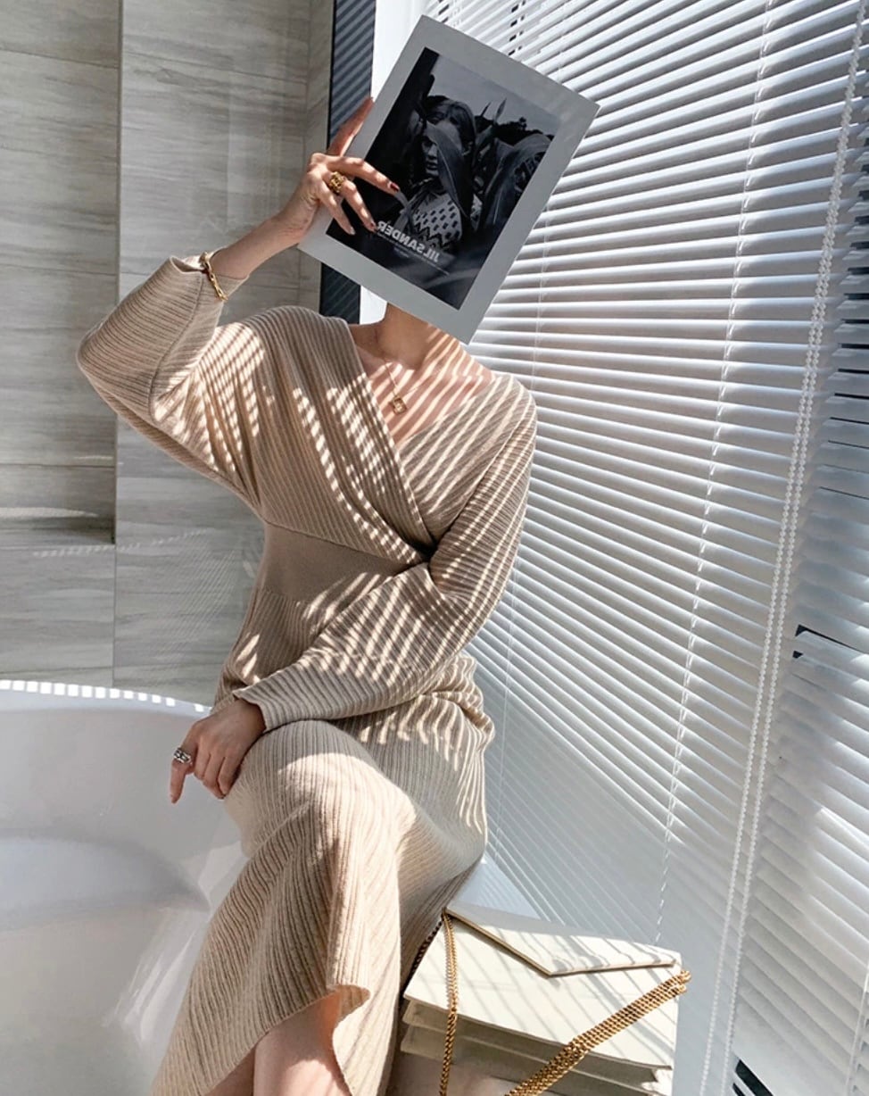 【入荷早々殿堂入り】クロスネックオフショルダー美ラインワンピース　４色展開 - select store mirror me【入荷早々殿堂入り】クロスネックオフショルダー美ラインワンピース　４色展開162064992mirror meselect store mirror me162064992ベージュ