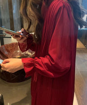 【動画あり】ふんわりプリーツシフォンワンピース　４色展開 - select store mirror me【動画あり】ふんわりプリーツシフォンワンピース　４色展開164650665mirror meselect store mirror me164650665ライトベージュ
