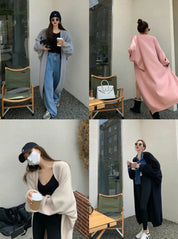 シンプルカラーロングカーディガン　４色展開 - select store mirror meシンプルカラーロングカーディガン　４色展開186886385mirror meselect store mirror me186886385アイボリーS