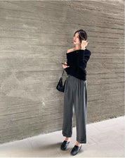 【動画あり】オフショルダードレープニットトップス　４色展開 - select store mirror me【動画あり】オフショルダードレープニットトップス　４色展開187956438mirror meselect store mirror me187956438ホワイト