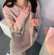 リブニットフーディワンピース　４色展開 - select store mirror meリブニットフーディワンピース　４色展開189843072mirror meselect store mirror me189843072ベージュ