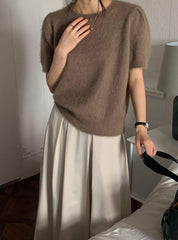 【動画あり】高級モヘア＆ウールニットトップス　４色展開 - select store mirror me【動画あり】高級モヘア＆ウールニットトップス　４色展開190131571mirror meselect store mirror me190131571ホワイト
