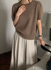 【動画あり】高級モヘア＆ウールニットトップス　４色展開 - select store mirror me【動画あり】高級モヘア＆ウールニットトップス　４色展開190131571mirror meselect store mirror me190131571ホワイト