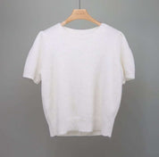 【動画あり】高級モヘア＆ウールニットトップス　４色展開 - select store mirror me【動画あり】高級モヘア＆ウールニットトップス　４色展開190131571mirror meselect store mirror me190131571ホワイト
