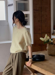 【動画あり】高級モヘア＆ウールニットトップス　４色展開 - select store mirror me【動画あり】高級モヘア＆ウールニットトップス　４色展開190131571mirror meselect store mirror me190131571ホワイト