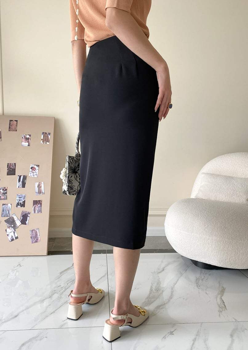 【動画あり】美シルエットウエストリボンスリットスカート　４色展開 - select store mirror me【動画あり】美シルエットウエストリボンスリットスカート　４色展開190816118mirror meselect store mirror me190816118アイボリーS