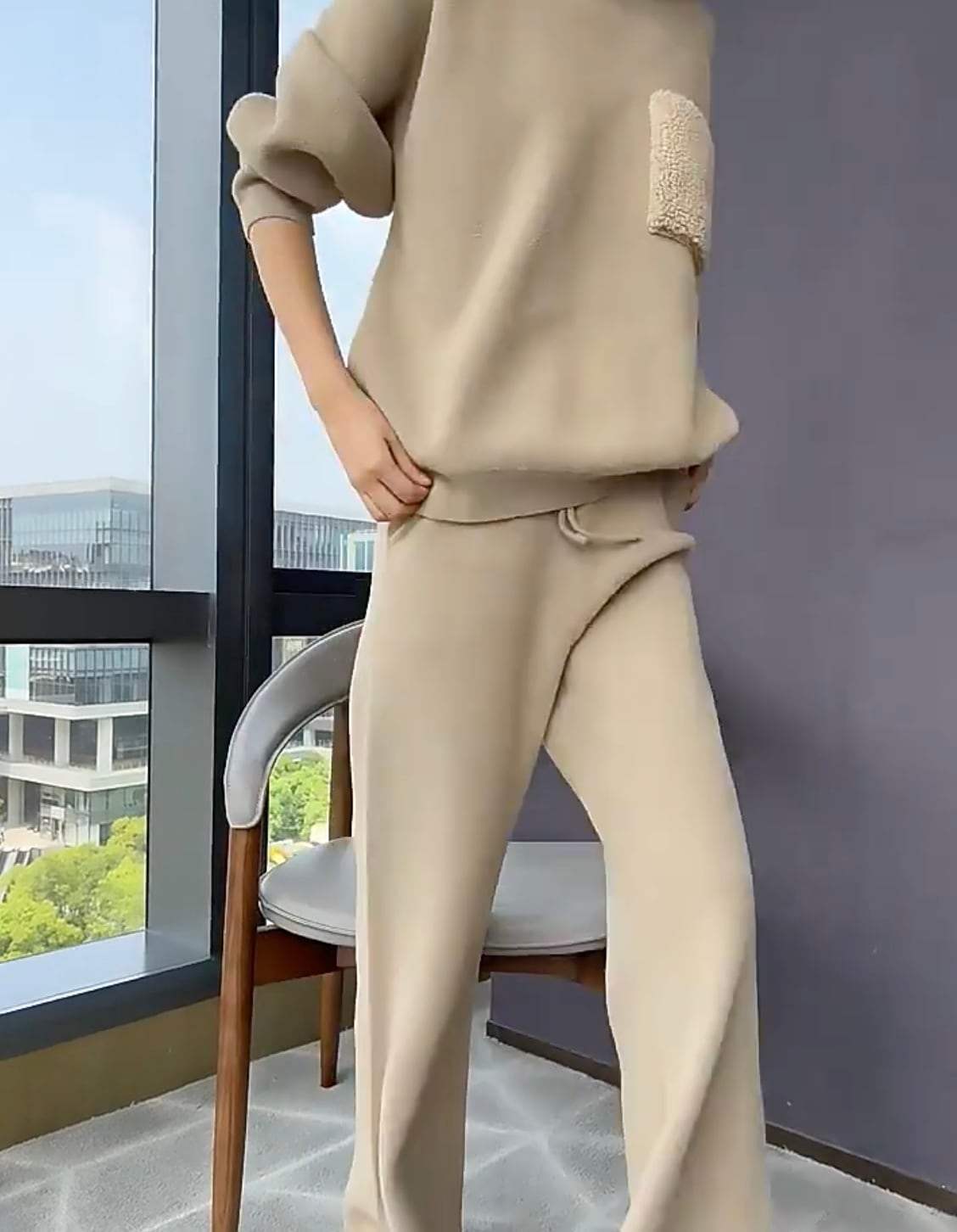 【動画あり】モコポケットタートルニットセットアップ　４色展開 - select store mirror me【動画あり】モコポケットタートルニットセットアップ　４色展開193736334mirror meselect store mirror me193736334ホワイト