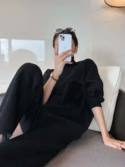 【動画あり】モコポケットタートルニットセットアップ　４色展開 - select store mirror me【動画あり】モコポケットタートルニットセットアップ　４色展開193736334mirror meselect store mirror me193736334ホワイト