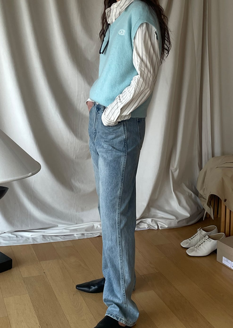 モヘア＆ウールロゴベストニットトップス　４色展開 - select store mirror meモヘア＆ウールロゴベストニットトップス　４色展開198601245mirror meselect store mirror me198601245ホワイト