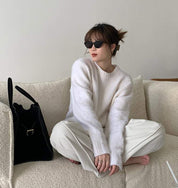 【動画あり】春カラーオーバーモヘアニットトップス　４色展開 - select store mirror me【動画あり】春カラーオーバーモヘアニットトップス　４色展開198668304mirror meselect store mirror me198668304ホワイト