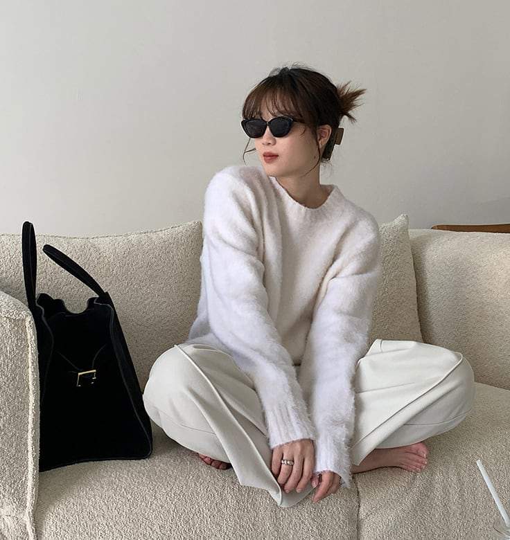 【動画あり】春カラーオーバーモヘアニットトップス　４色展開 - select store mirror me【動画あり】春カラーオーバーモヘアニットトップス　４色展開198668304mirror meselect store mirror me198668304ホワイト
