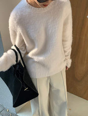【動画あり】春カラーオーバーモヘアニットトップス　４色展開 - select store mirror me【動画あり】春カラーオーバーモヘアニットトップス　４色展開198668304mirror meselect store mirror me198668304ホワイト