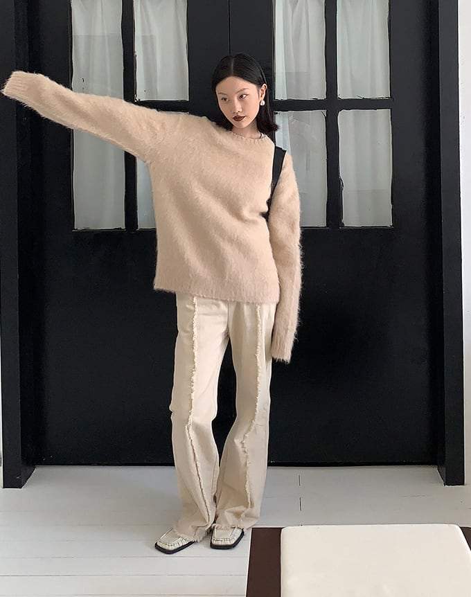 【動画あり】春カラーオーバーモヘアニットトップス　４色展開 - select store mirror me【動画あり】春カラーオーバーモヘアニットトップス　４色展開198668304mirror meselect store mirror me198668304ホワイト