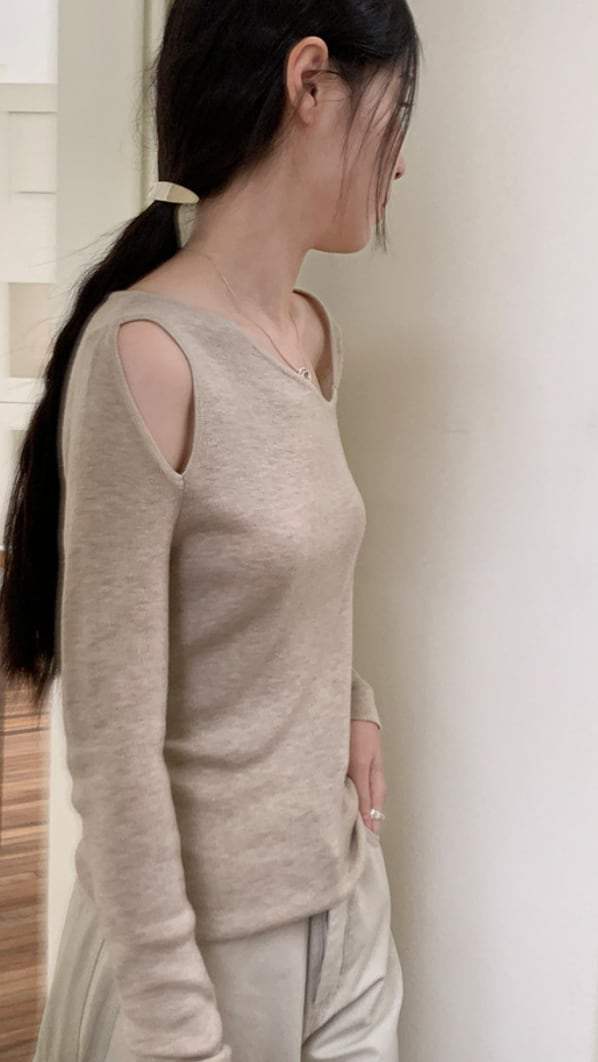 【動画あり】シースルーカットショルダー変形デザイントップス　４色展開 - select store mirror me【動画あり】シースルーカットショルダー変形デザイントップス　４色展開200258140mirror meselect store mirror me200258140ホワイト