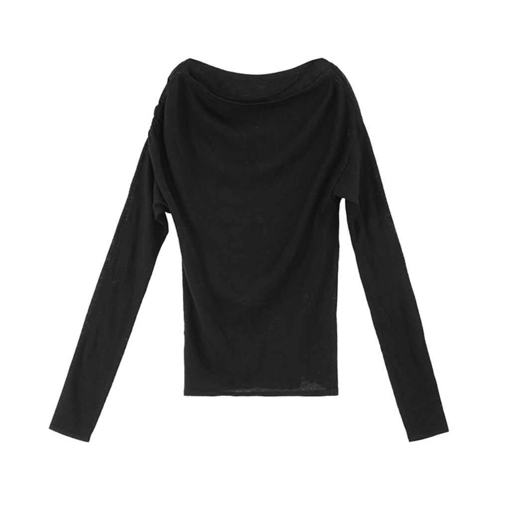 細ラインオフショルダーシースルートップス　４色展開 - select store mirror me細ラインオフショルダーシースルートップス　４色展開200956214mirror meselect store mirror me200956214ホワイト