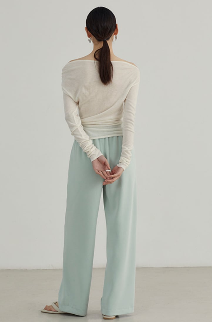 細ラインオフショルダーシースルートップス　４色展開 - select store mirror me細ラインオフショルダーシースルートップス　４色展開200956214mirror meselect store mirror me200956214ホワイト
