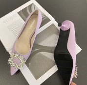 スクエアビジューローヒールパンプス　４色展開 - select store mirror meスクエアビジューローヒールパンプス　４色展開201182742mirror meselect store mirror me201182742アイボリー22.5cm