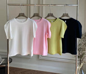 パフスリーブシンプルカラートップス　４色展開 - select store mirror meパフスリーブシンプルカラートップス　４色展開205695511mirror meselect store mirror me205695511ホワイト