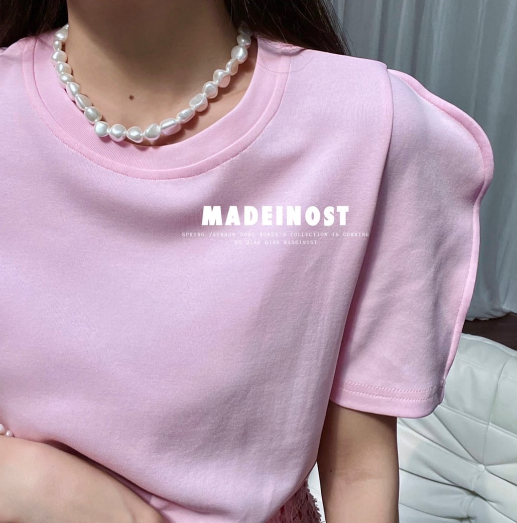 パフスリーブシンプルカラートップス　４色展開 - select store mirror meパフスリーブシンプルカラートップス　４色展開205695511mirror meselect store mirror me205695511ホワイト