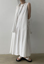 ノースリーブサックロングロンパース　４色展開 - select store mirror meノースリーブサックロングロンパース　４色展開208515274mirror meselect store mirror me208515274ホワイト