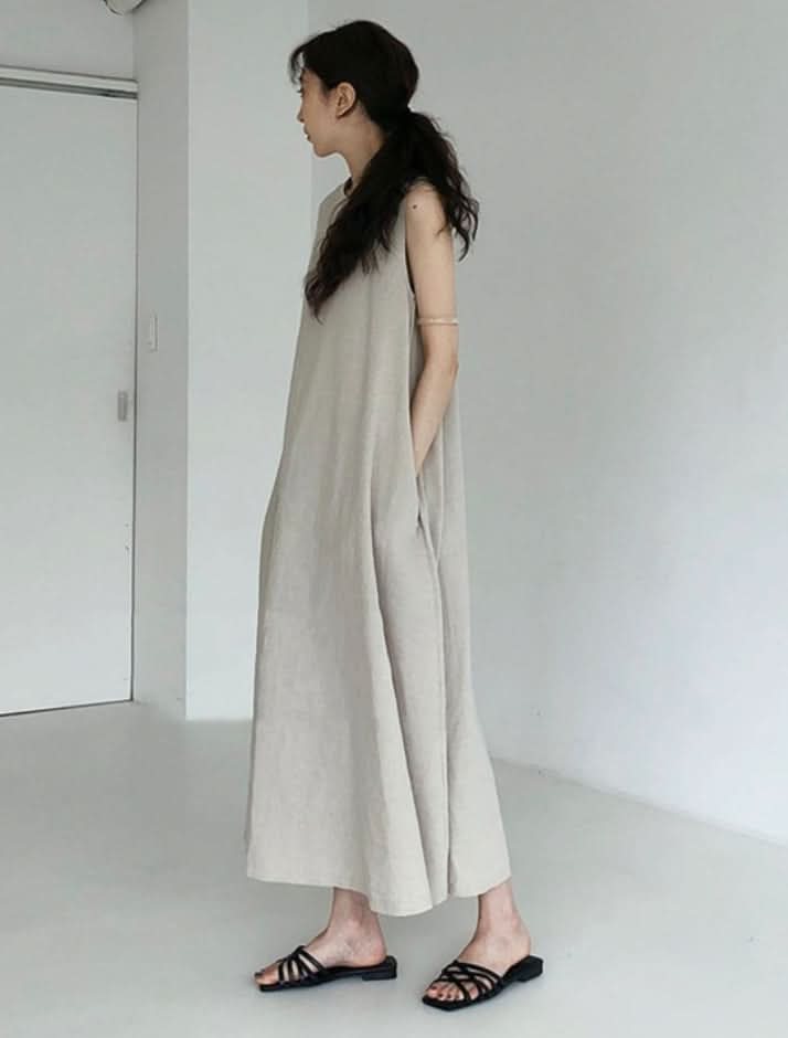ノースリーブサックロングロンパース　４色展開 - select store mirror meノースリーブサックロングロンパース　４色展開208515274mirror meselect store mirror me208515274ホワイト