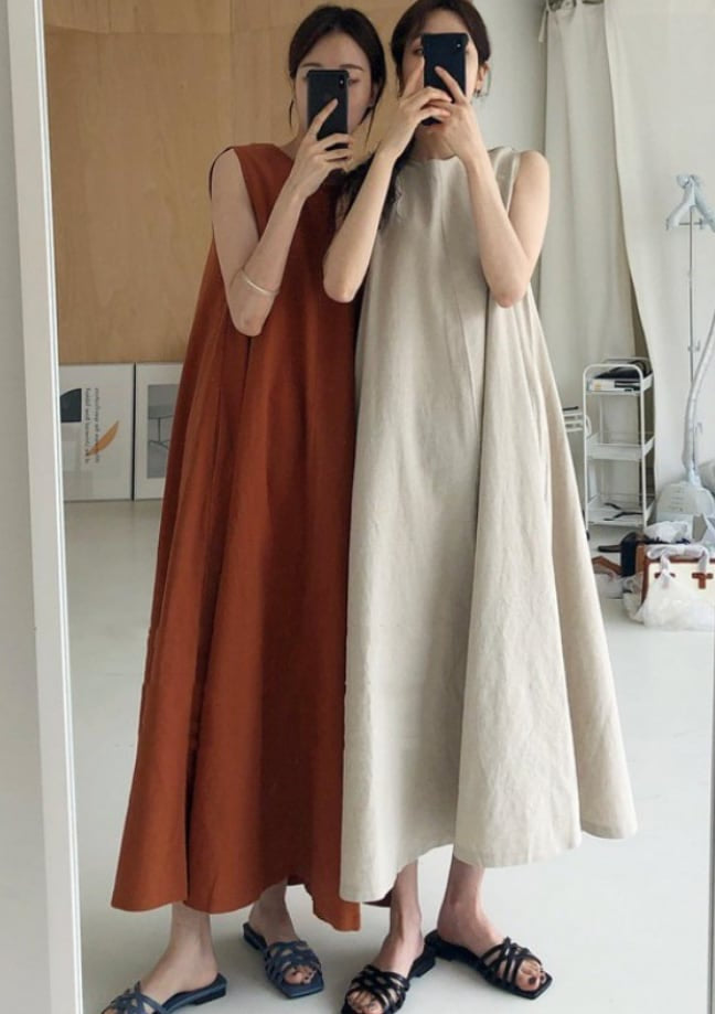ノースリーブサックロングロンパース　４色展開 - select store mirror meノースリーブサックロングロンパース　４色展開208515274mirror meselect store mirror me208515274ホワイト
