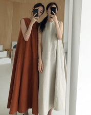ノースリーブサックロングロンパース　４色展開 - select store mirror meノースリーブサックロングロンパース　４色展開208515274mirror meselect store mirror me208515274ホワイト