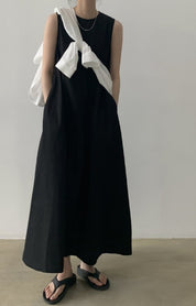 ノースリーブサックロングロンパース　４色展開 - select store mirror meノースリーブサックロングロンパース　４色展開208515274mirror meselect store mirror me208515274ホワイト
