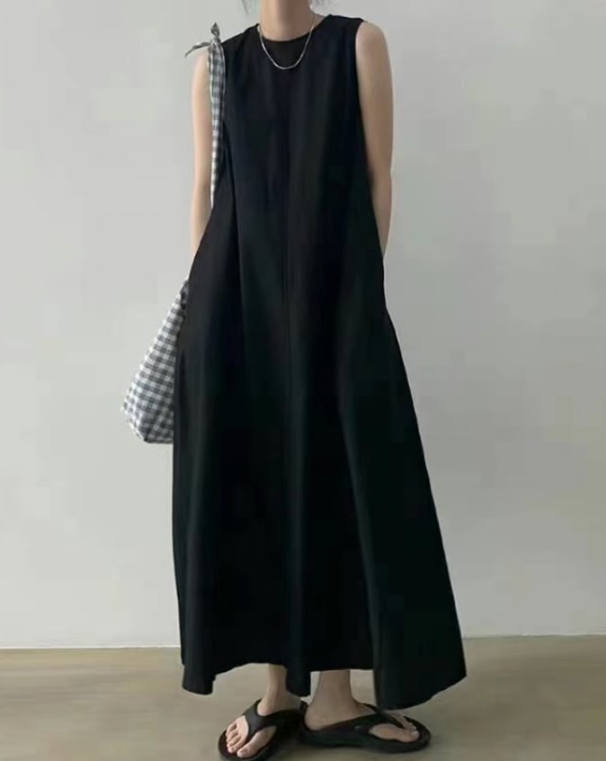 ノースリーブサックロングロンパース　４色展開 - select store mirror meノースリーブサックロングロンパース　４色展開208515274mirror meselect store mirror me208515274ホワイト