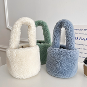 トレンドファーベアハンドバッグ　６色展開