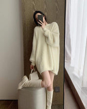 【上質】【動画あり】ラフシルエットもこもこニット　５色展開 - select store mirror me【上質】【動画あり】ラフシルエットもこもこニット　５色展開152087227mirror meselect store mirror me152087227ホワイト