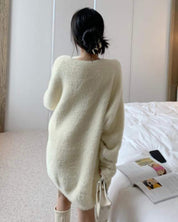 【上質】【動画あり】ラフシルエットもこもこニット　５色展開 - select store mirror me【上質】【動画あり】ラフシルエットもこもこニット　５色展開152087227mirror meselect store mirror me152087227ホワイト
