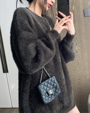 【上質】【動画あり】ラフシルエットもこもこニット　５色展開 - select store mirror me【上質】【動画あり】ラフシルエットもこもこニット　５色展開152087227mirror meselect store mirror me152087227ホワイト