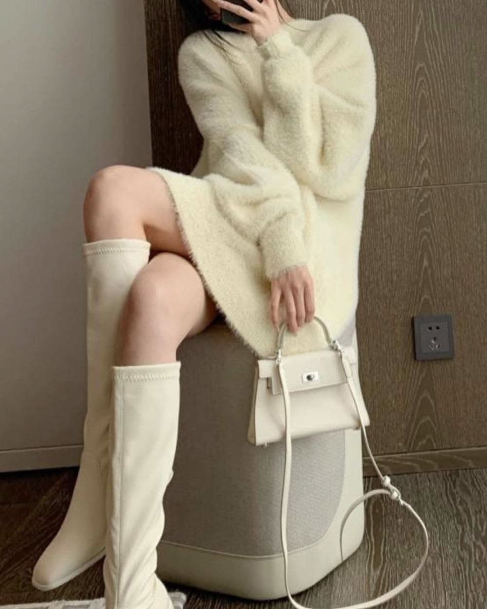 【上質】【動画あり】ラフシルエットもこもこニット　５色展開 - select store mirror me【上質】【動画あり】ラフシルエットもこもこニット　５色展開152087227mirror meselect store mirror me152087227ホワイト