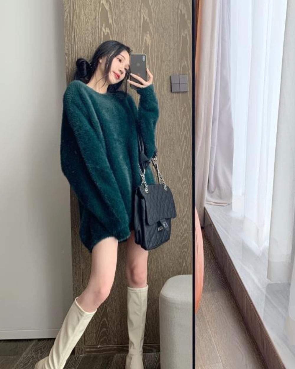 【上質】【動画あり】ラフシルエットもこもこニット　５色展開 - select store mirror me【上質】【動画あり】ラフシルエットもこもこニット　５色展開152087227mirror meselect store mirror me152087227ホワイト