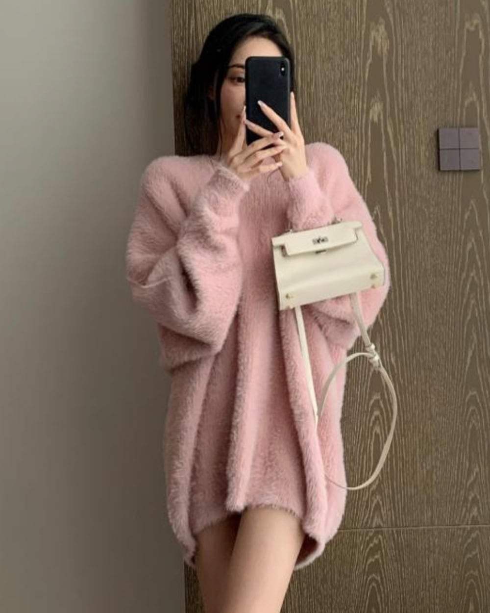 【上質】【動画あり】ラフシルエットもこもこニット　５色展開 - select store mirror me【上質】【動画あり】ラフシルエットもこもこニット　５色展開152087227mirror meselect store mirror me152087227ホワイト
