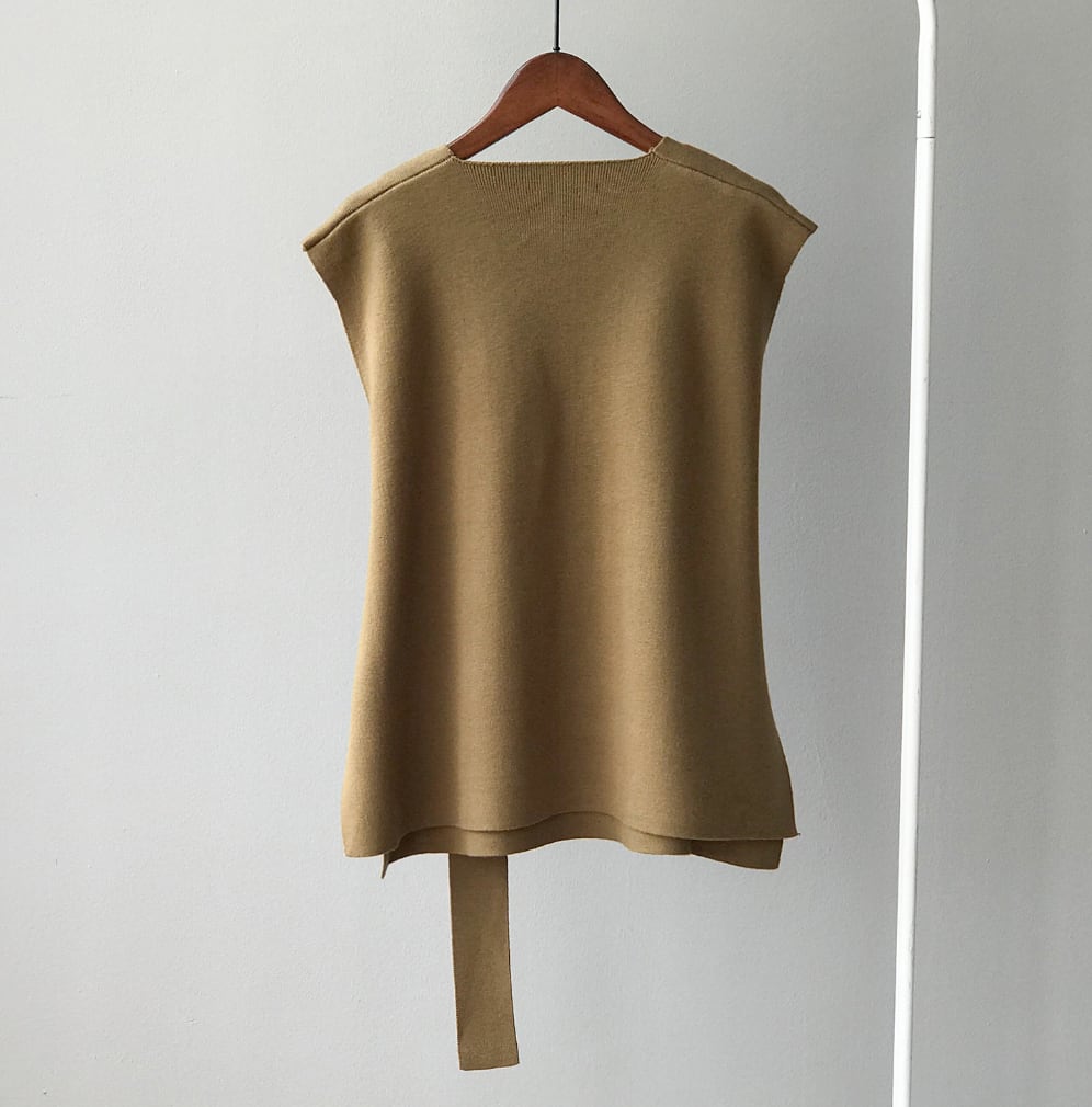 ベーシックベストニットトップス　５色展開 - select store mirror meベーシックベストニットトップス　５色展開188686422mirror meselect store mirror me188686422ベージュ
