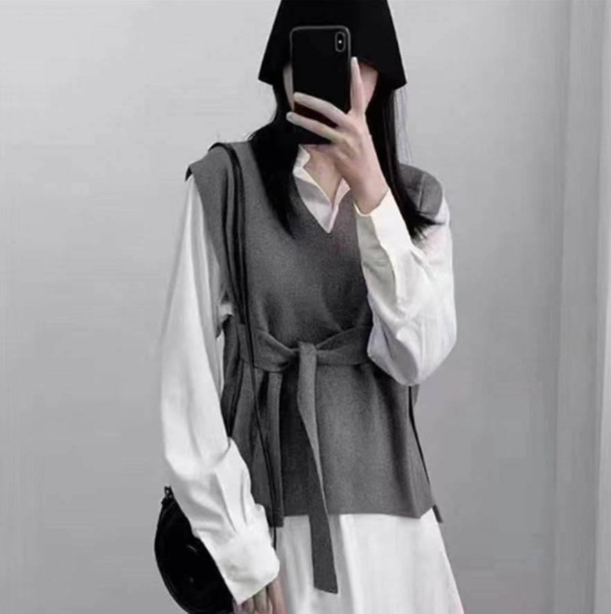 ベーシックベストニットトップス　５色展開 - select store mirror meベーシックベストニットトップス　５色展開188686422mirror meselect store mirror me188686422ベージュ