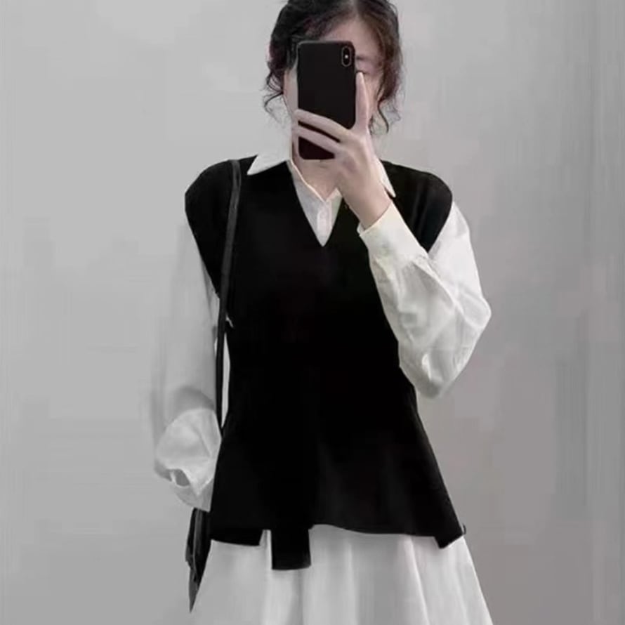 ベーシックベストニットトップス　５色展開 - select store mirror meベーシックベストニットトップス　５色展開188686422mirror meselect store mirror me188686422ベージュ