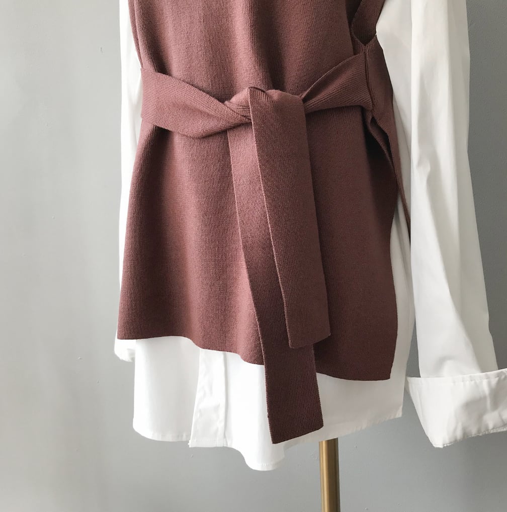 ベーシックベストニットトップス　５色展開 - select store mirror meベーシックベストニットトップス　５色展開188686422mirror meselect store mirror me188686422ベージュ
