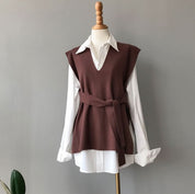 ベーシックベストニットトップス　５色展開 - select store mirror meベーシックベストニットトップス　５色展開188686422mirror meselect store mirror me188686422ベージュ