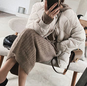 ゆるシルエットリブニットワンピース　５色展開 - select store mirror meゆるシルエットリブニットワンピース　５色展開189950408mirror meselect store mirror me189950408アイボリー