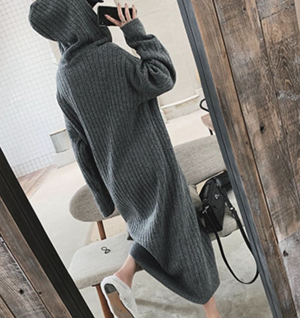 ゆるシルエットリブニットワンピース　５色展開 - select store mirror meゆるシルエットリブニットワンピース　５色展開189950408mirror meselect store mirror me189950408アイボリー