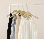 シフォンカットショルダーフレアロングワンピース　５色展開 - select store mirror meシフォンカットショルダーフレアロングワンピース　５色展開199894352mirror meselect store mirror me199894352ホワイト