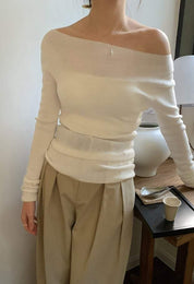 ＜インスタグラマー様ご愛用＞【動画あり】シースルーオフショルダーロングトップス　５色展開 - select store mirror me＜インスタグラマー様ご愛用＞【動画あり】シースルーオフショルダーロングトップス　５色展開200101105mirror meselect store mirror me200101105ホワイト