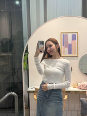 ＜インスタグラマー様ご愛用＞【動画あり】シースルーオフショルダーロングトップス　５色展開 - select store mirror me＜インスタグラマー様ご愛用＞【動画あり】シースルーオフショルダーロングトップス　５色展開200101105mirror meselect store mirror me200101105ホワイト